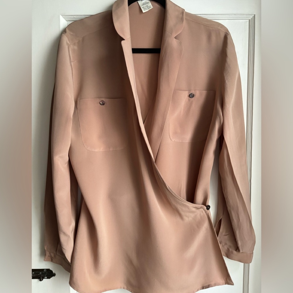 Stunning silk wrap blouse from Italy
